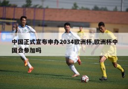 中国正式宣布申办2034欧洲杯,欧洲杯中国会参加吗