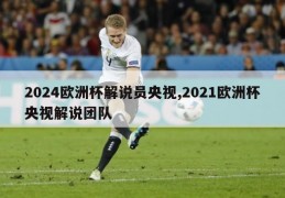 2024欧洲杯解说员央视,2021欧洲杯央视解说团队